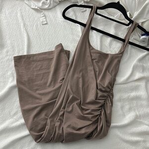 Taupe Tank Dress (Midi)